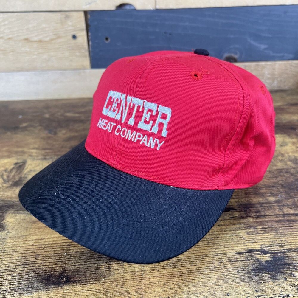 Center Meat Company Trucker Snapback Hat Baseball Embroidered Cap